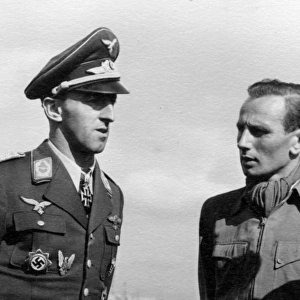 Wendel, Fritz, test pilot with Graf (left) and Nett