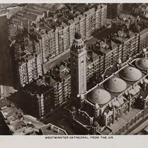 Westminster Cathedral viewed from the air