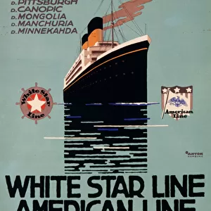 White Star Line / American Line poster