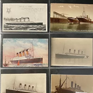 White Star Line - six assorted postcards