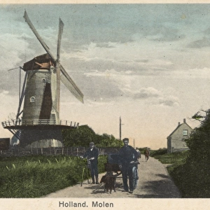 Windmill with platform, The Hague, Netherlands