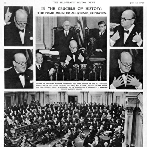 Winston Churchill addresses congress