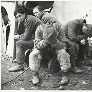 World War II - exhausted prisoners, Western front