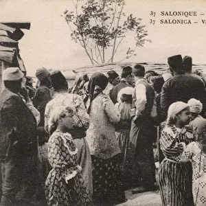 WW1 - Thessaloniki, Greece - Refugees in the Vardar Quarter