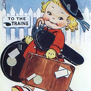 WW2 - Comic Postcard - Cheerio