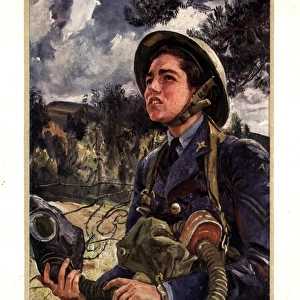WW2 greetings card, Corporal Joan Pearson