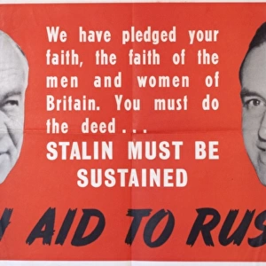 WW2 poster, Rush Aid To Russia