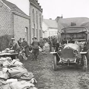WWI: Mail bags, military post office