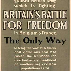 WWI Poster, Help to end the War