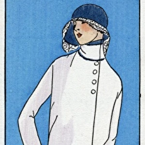 Young lady in suit by Paul Poiret