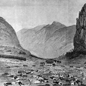 The Zulu war. Lord Chelmsfords retreat from Isandhlwana the