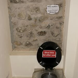 Composting toilet Skomer Island Pembrokeshire West Wales UK