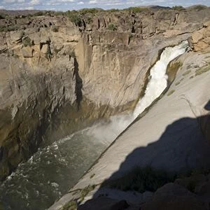 View of main waterfall at Augrabies Falls National Park, Northern Cape, South Africa