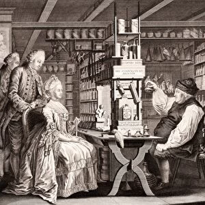 18th Century pharmacy, historical artwork C013 / 9557