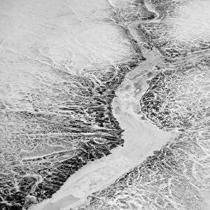 Arctic landscape, aerial view