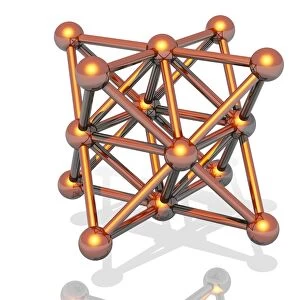 Copper crystal structure