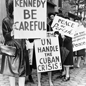 Cuban missile crisis protest, 1962