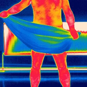Drying off, thermogram
