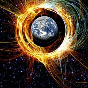 Earths magnetic field protection