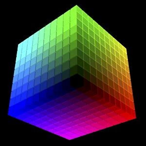 Hickethier colour-cube, computer artwork