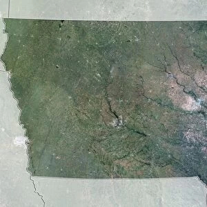 Iowa, USA, satellite image