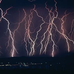 Lightning near Barstow, California