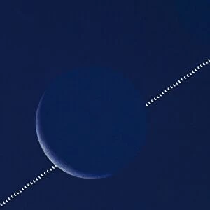 Lunar occultation of Venus, time-lapse