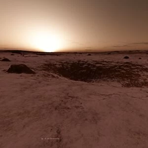 Mars sunrise, artwork