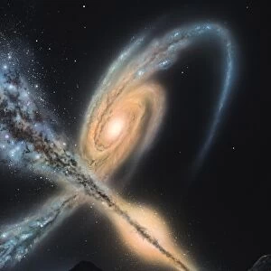 Milky Way-Andromeda galactic collision C014 / 4725
