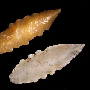 Neolithic flint arrowheads C014 / 1033