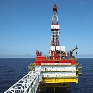 Oil production rig, Baltic Sea