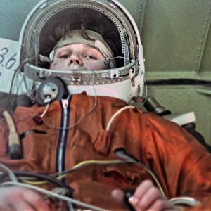 Tereshkova during training