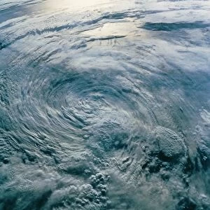 Tropical Storm Iniki seen from space, STS-47