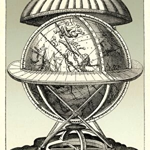 Tycho Brahes celestial sphere, 1584