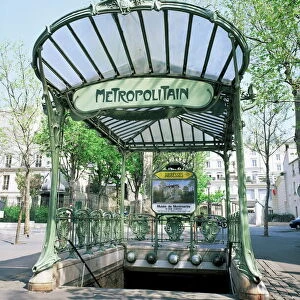 Abbesses Metro station, Paris, France, Europe