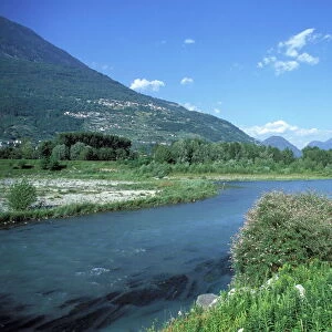Adda River, Valtellina, Lombardy, Italy, Europe