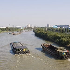 Barges on the Grand Canal, Suzhou, Jiangsu, China