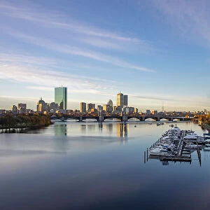 Boston Skyline with Longfellow Bridge, Boston, Massachusetts, New England, United States of America, North America