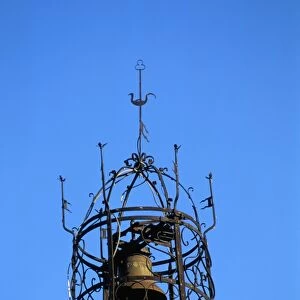 Campanile (bell tower) Grimaud, Presqu ile de St. Tropez, Var, Cote d Azur