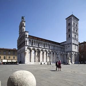Duomo Square, Lucca, Tuscany, Italy, Europe