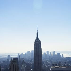 The Empire State Building and Manhattan skyline