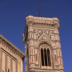 Facade of polychrome marble of Giottos campanile