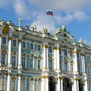 Facade of the Winter Palace, the State Hermitage Museum, UNESCO World Heritage Site, St