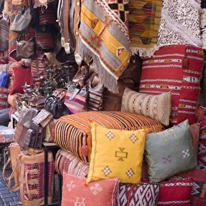 Goods in the souks in the Medina, Marrakech, Morocco, North Africa, Africa