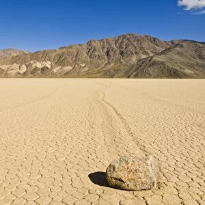 The Grandstand in Racetrack Valley, a dried lake bed known for its sliding rocks on the Racetrack Playa, Death Valley National Park, California, United States of America