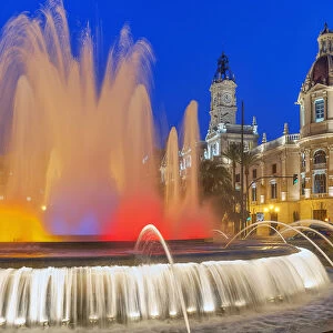 Magic Fountain, Valencia, Comunidad Autonoma de Valencia, Spain, Europe