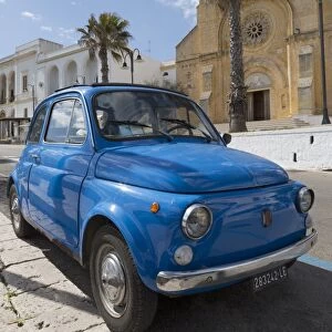 Old Fiat in Santa Cesarea Terme, Puglia, Italy, Europe