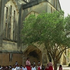 Open air class, Church of Christ, Zanzibar, Tanzania, East Africa, Africa