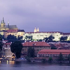 Prague Castle and St. Vitus cathedral, Prague, Czech Republic, Europe
