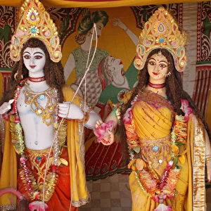 Rama, Sita and Rama again, Goverdan, Uttar Pradesh, India, Asia